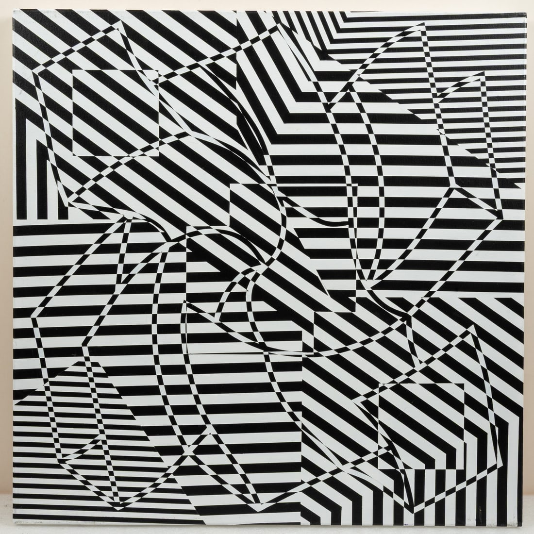 James Massena March (American, 1953-2021): James Massena March (American, 1953-2021) Untitled, Acrylic on canvas, Unsigned. H: 24 W: 24 in.