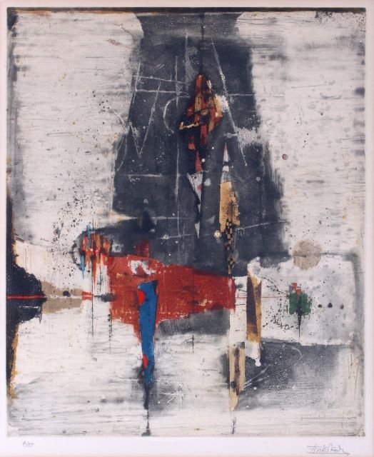 Johnny Friedlaender (1912-1992) Untitled, Etching,: Johnny Friedlaender (1912-1992) Untitled, Etching, Signed lower right and numbered 4/85 lower left. Dimensions: h: 19 1/4 x w: 16 in.