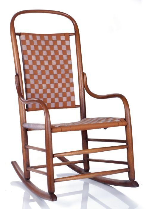 A Shaker Style Bentwood Rocking Chair, Early 20th: A Shaker Style Bentwood Rocking Chair, Early 20th Century. Dimensions: h: 37 x w: 20 x d: 27 1/2 in.