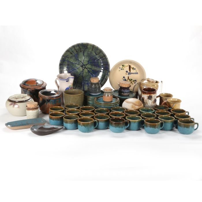 A Miscellaneous Collection of Contemporary Earthenware: A Miscellaneous Collection of Contemporary Earthenware Pottery, 20th Century.