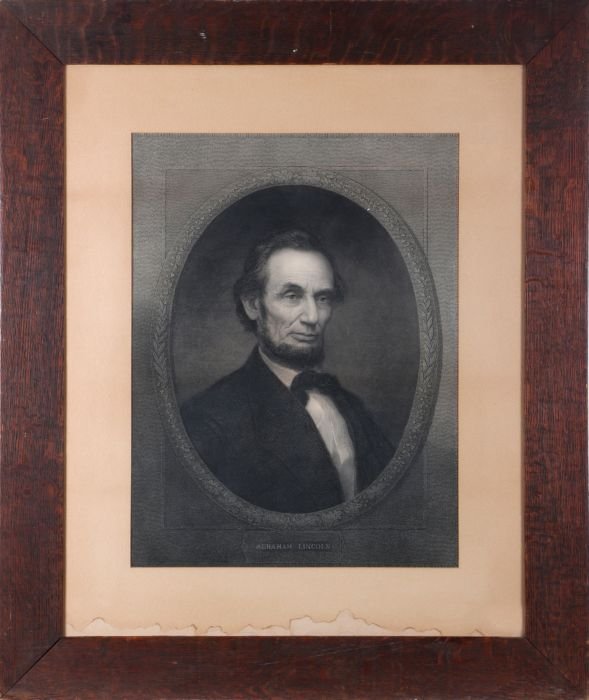 William Edgar Marshall (1837-1906) Abraham Lincoln,: William Edgar Marshall (1837-1906) Abraham Lincoln, Engraving. Sheet dimensions: h: 22 1/2 x w: 17 in.