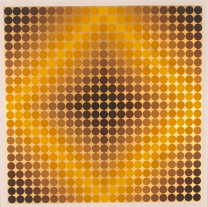 Victor Vasarely (1906-1997) DiaC, Serigraph,: Victor Vasarely (1906-1997) DiaC, Serigraph, Signed and numbered 149/200 in pencil. Published by Denise Rene. Image dimensions: h: 23 1/2 x w: 23 1/2 in. Provenance: The Collection of Stanley Yulish.