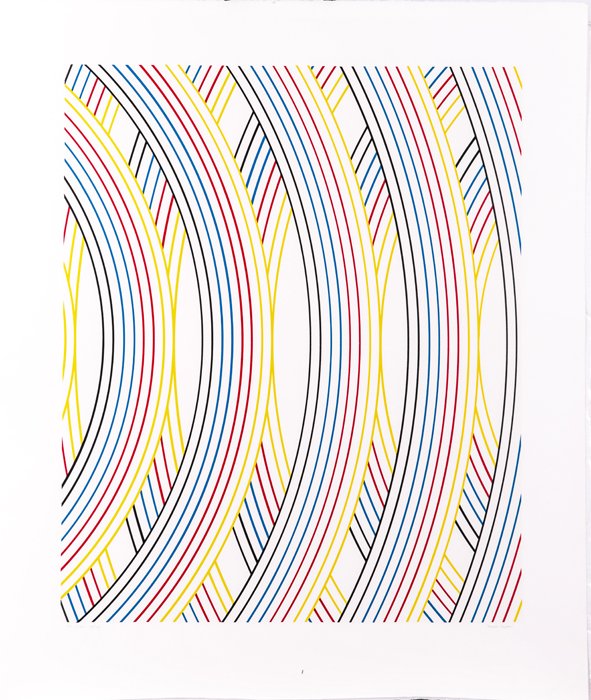 Nassos Daphnis (1914-2010) SS-182, Silkscreen,: Nassos Daphnis (1914-2010) SS-182, Silkscreen, Signed, titled and numbered 17/120 in pencil lower margin. Dimensions: h: 36 x w: 30 in. Provenance: The Collection of Stanley Yulish.