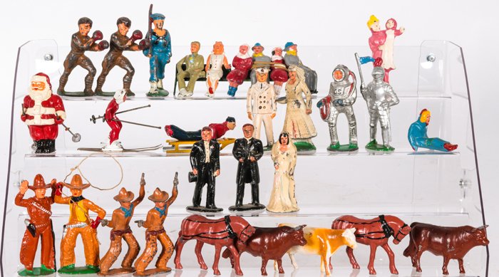 A Miscellaneous Collection of Barclay and Manoil Cast: A Miscellaneous Collection of Barclay and Manoil Cast and Painted Lead Figures, 20th Century, Comprising of thirty-three pieces. Provenance: The Collection of Mr. James N. Seidelle.