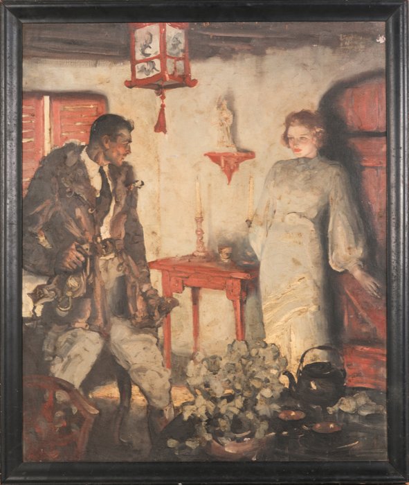 Artist Unknown (20th Century) The Guest, Illustration, (1 of 6)