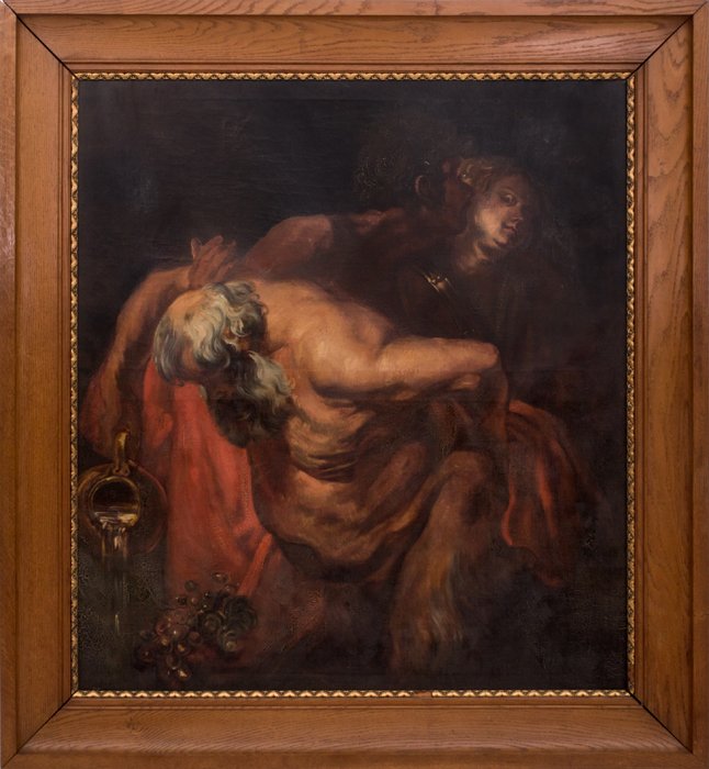 After Anthony van Dyck (1599-1641) Drunken Silenus, Oil (1 of 5)