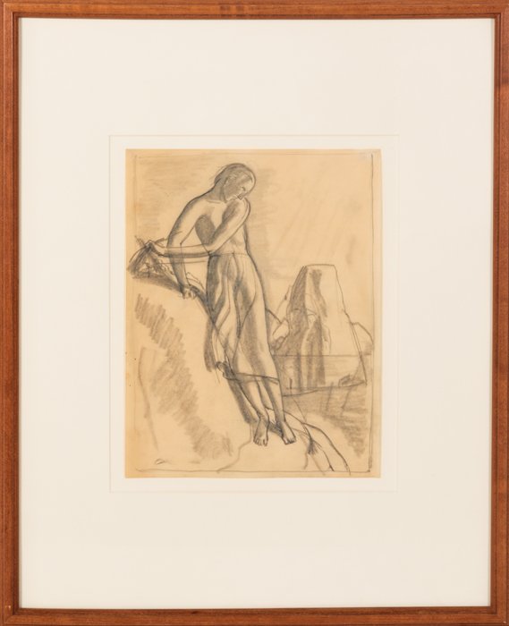 Rockwell Kent (1882-1971) Girl on a Cliff, Pencil on (1 of 6)