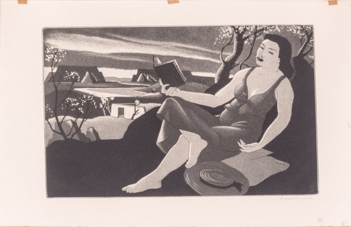 Doel Reed (American, 1895-1985) Spring, Etching and (1 of 4)