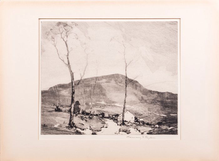 Chauncey Foster Ryder (1868-1949) Untitled, Etching, (1 of 4)
