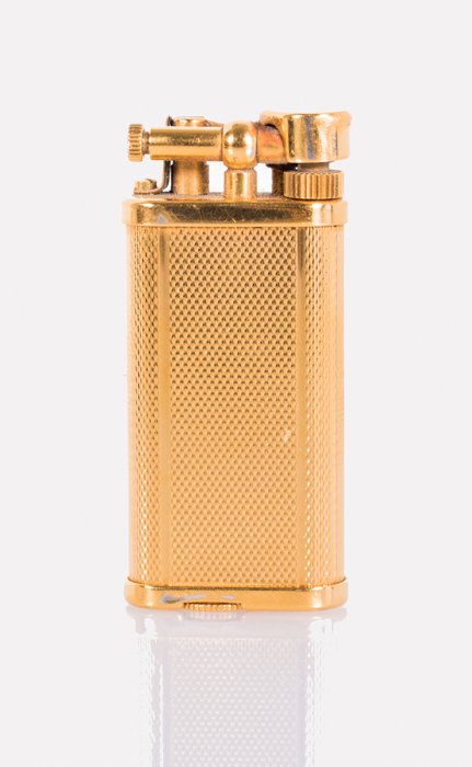 A Vintage Dunhill Gold Plated Lighter, 20th Century, (1 of 5)