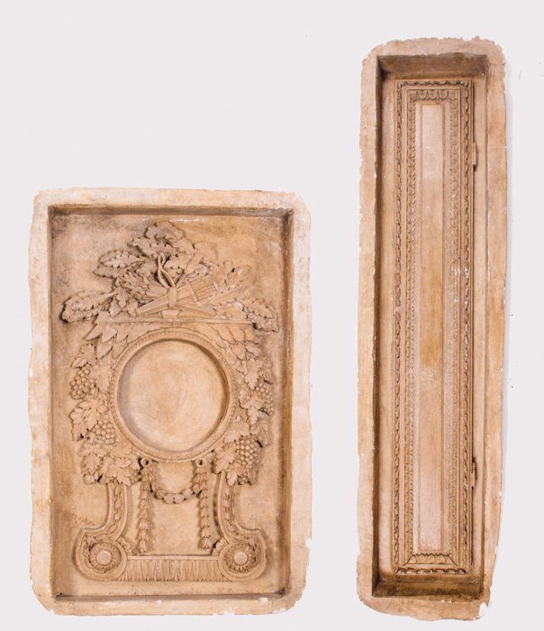 Two Cast Plaster Decorative Wall Inserts, 20th Century, (1 of 7)