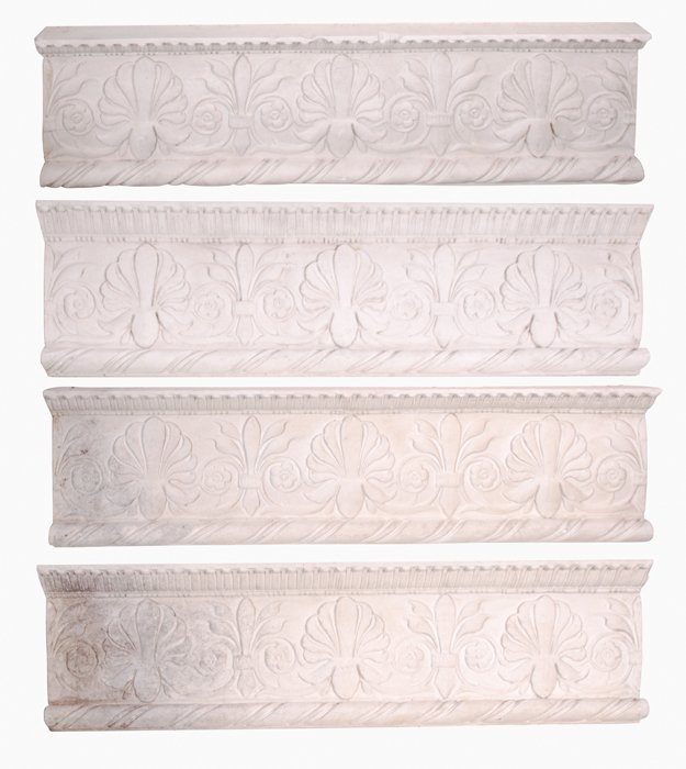 A Collection of Four Cast Plaster Moldings, 20th (1 of 4)