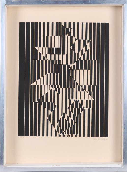 Victor Vasarely (1906-1997) Op Art, Serigraph, (1 of 5)