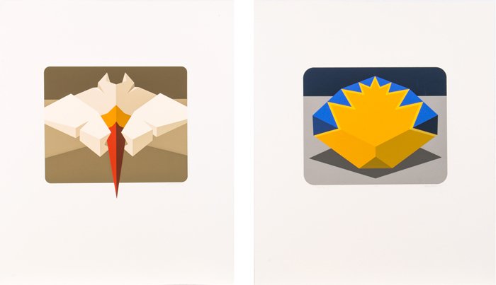 Marko Spalatin (b. 1945) Nautica III and IX,: Marko Spalatin (b. 1945) Nautica III and IX, Screenprint in colors, Both signed, titled and numbered 7/80 in pencil lower margin. H: 30 W: 25 The Collection of Stanley Yulish.