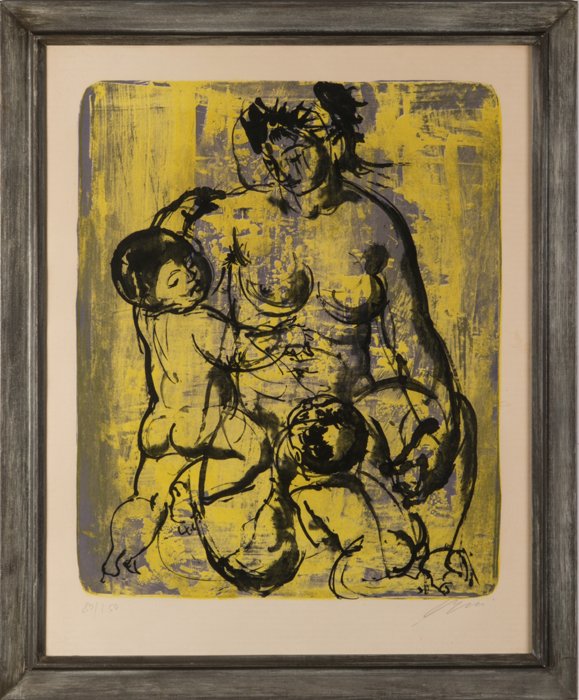 Hans Erni (1909-2015) Maternite (Mother and Child), (1 of 5)