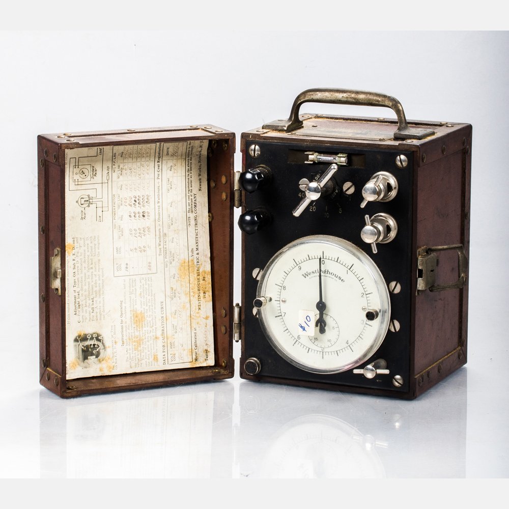 A Westinghouse Single-phase Portable Watt Hour Meter, (1 of 6)