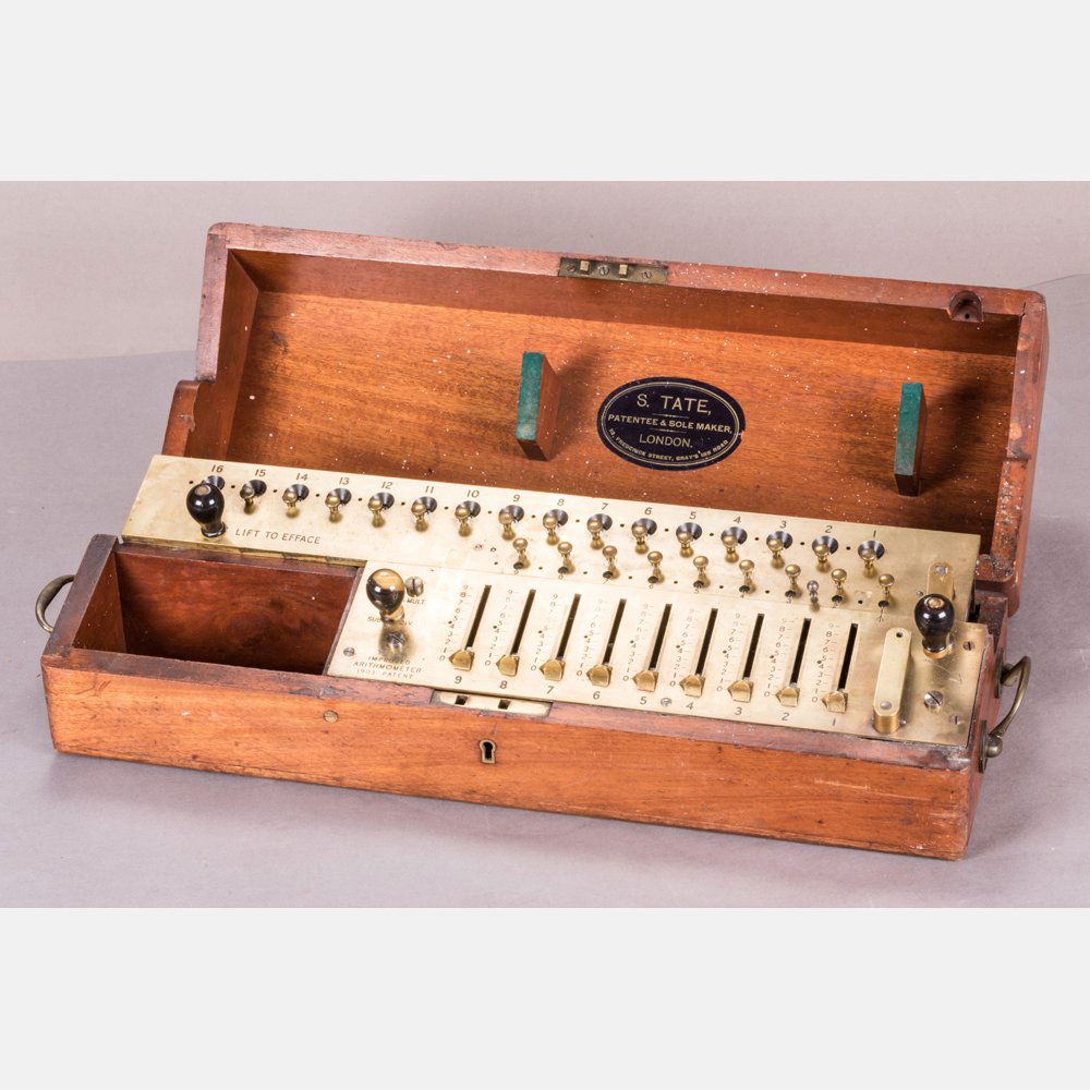 An Improved Arithmometer by S. Tate, London, Patented (1 of 5)