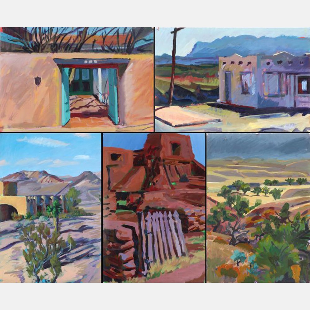 Mark David Gottsegen (1948-2013) Ten Works Depicting (1 of 3)