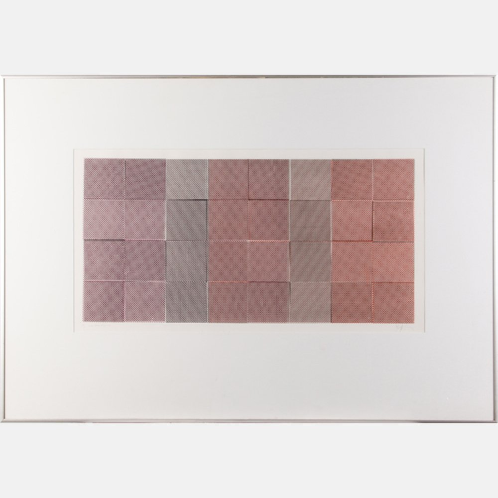 John Pearson (b. 1940) Screen Series #30, 1972: John Pearson (b. 1940) Screen Series #30, 1972 Silkscreen Signed, titled, numbered and dated in pencil lower margin. H: 13 1/4 W: 27 in.