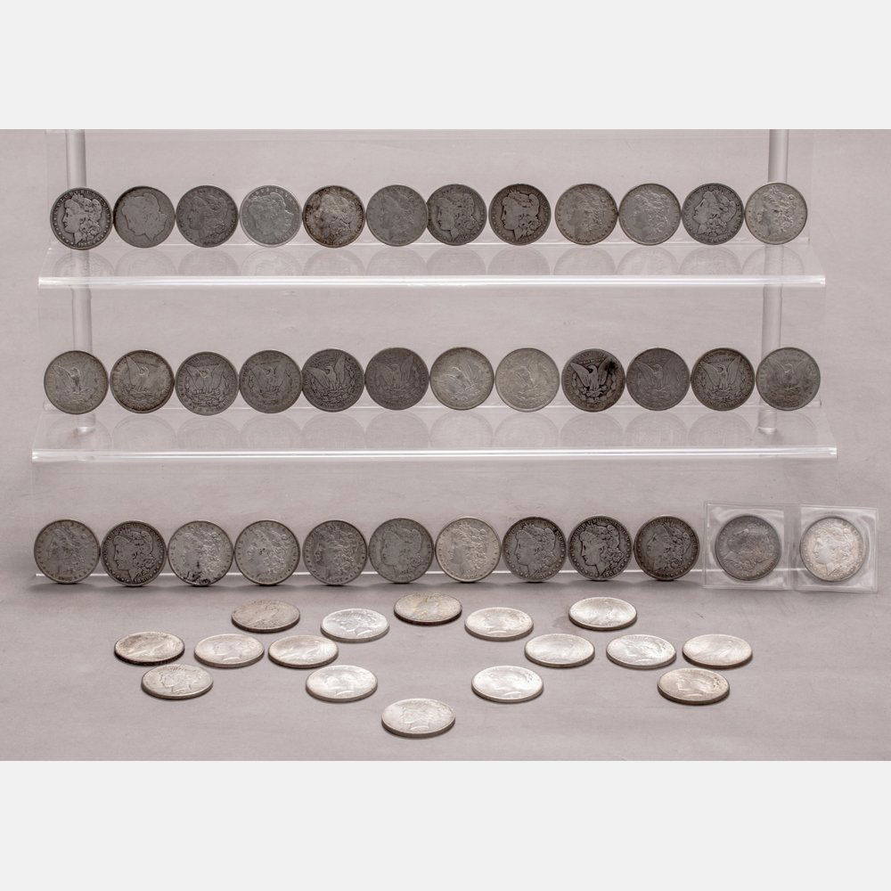 A Collection of Fifty-Two United State Silver Dollars, (1 of 1)