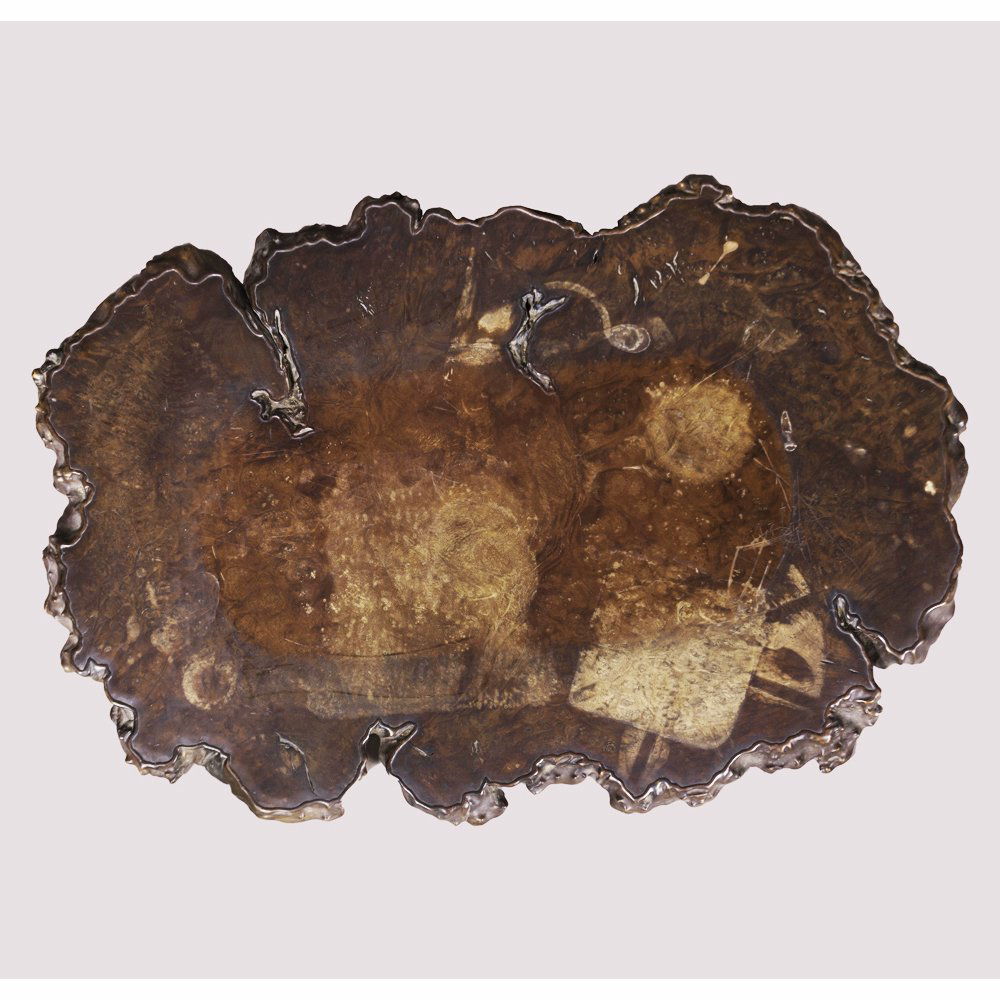 A Japanese Burlwood Free-Form Display Stand, Meiji (1 of 1)