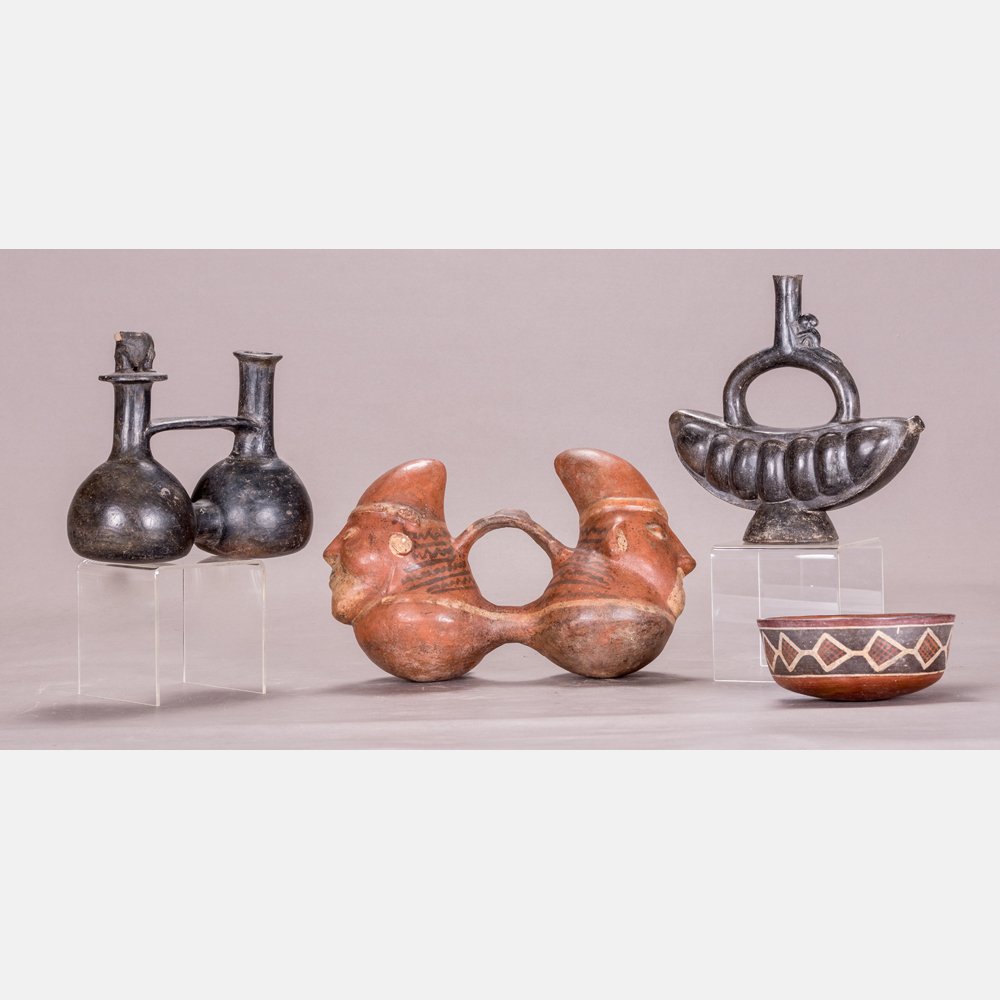 A Group of Four Pre-Columbian Style Earthenware Figural (1 of 5)