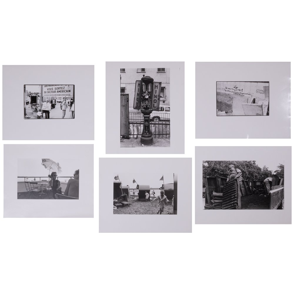 A Group of Six German Black and White Photographs by: A Group of Six German Black and White Photographs by Three Artists, 20th Century, Including pieces by: Uwe Haaeck, titled 'Wir Hatten Schoh Fruher,' signed, dated Berlin 1990 and numbered 15/15; Uwe H