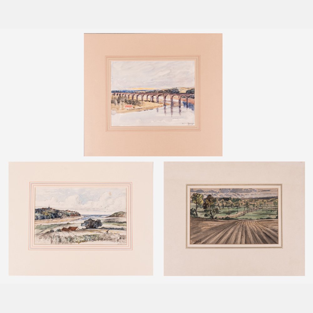 A Group of Three English Watercolor Landscapes by (1 of 7)
