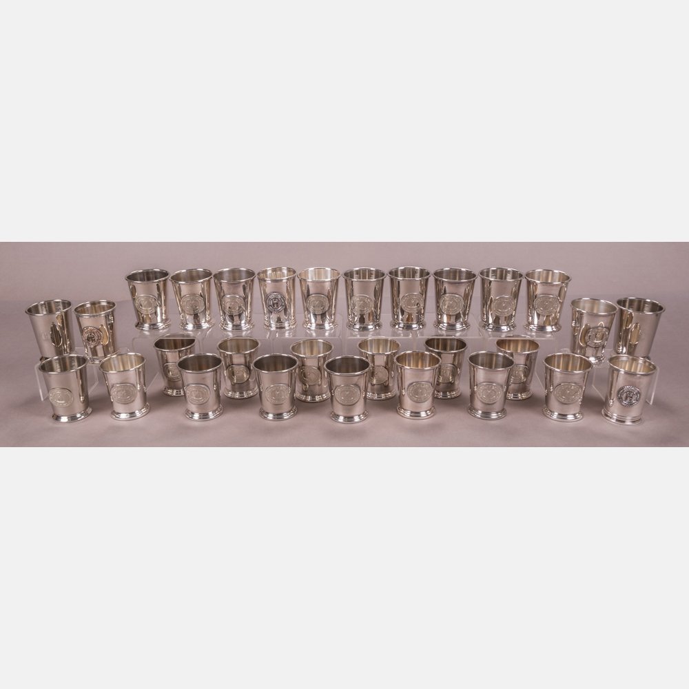 A Collection of Twenty-Nine Silver Plated Mint Julep (1 of 5)