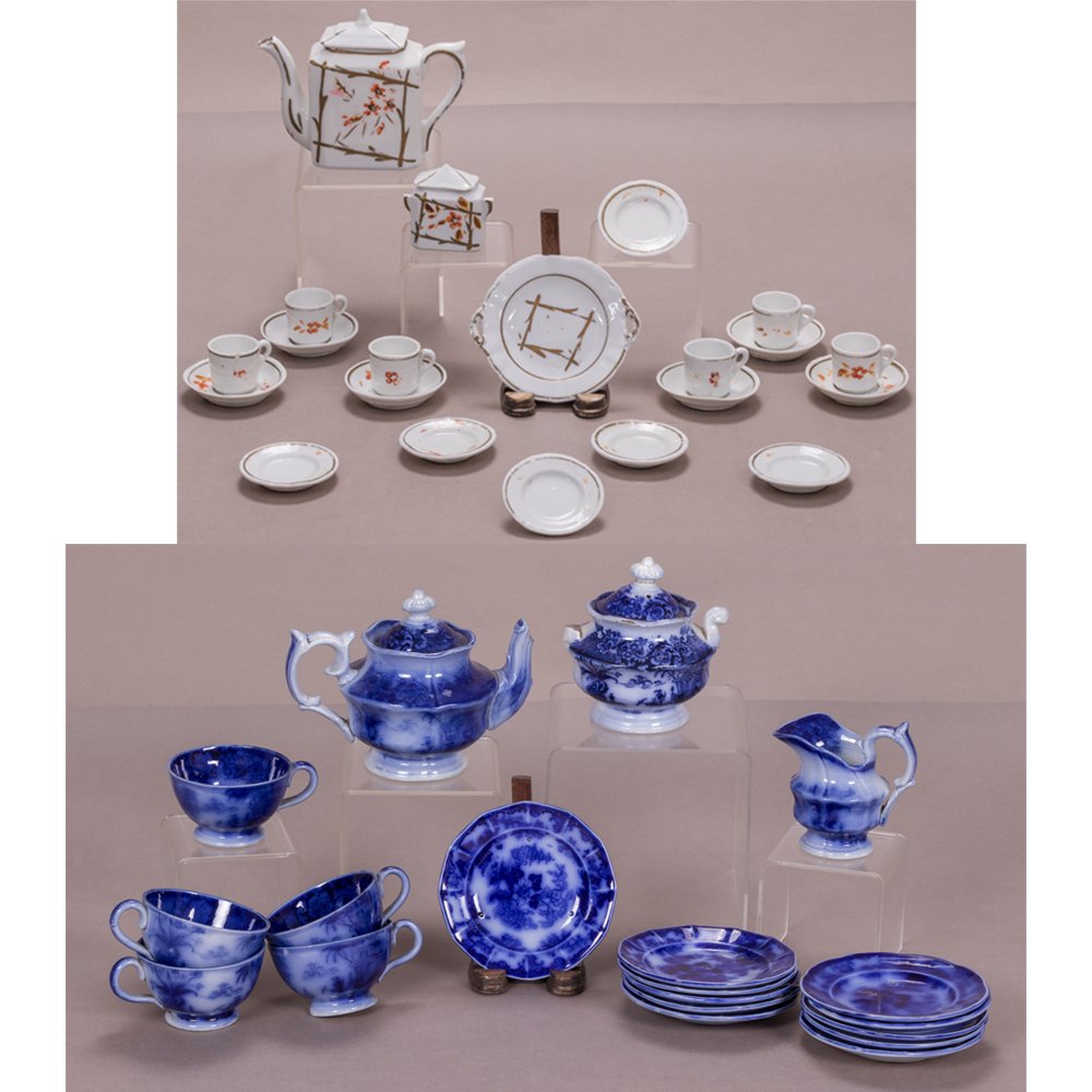 A Diminutive Wedgwood Blue and White Transferware Tea (1 of 10)