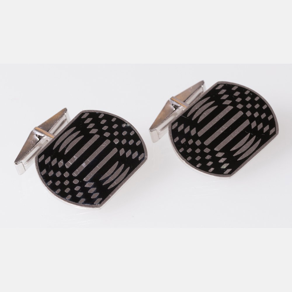 A Pair of Rare Victor Vasarely Op Art Sterling Silver (1 of 6)