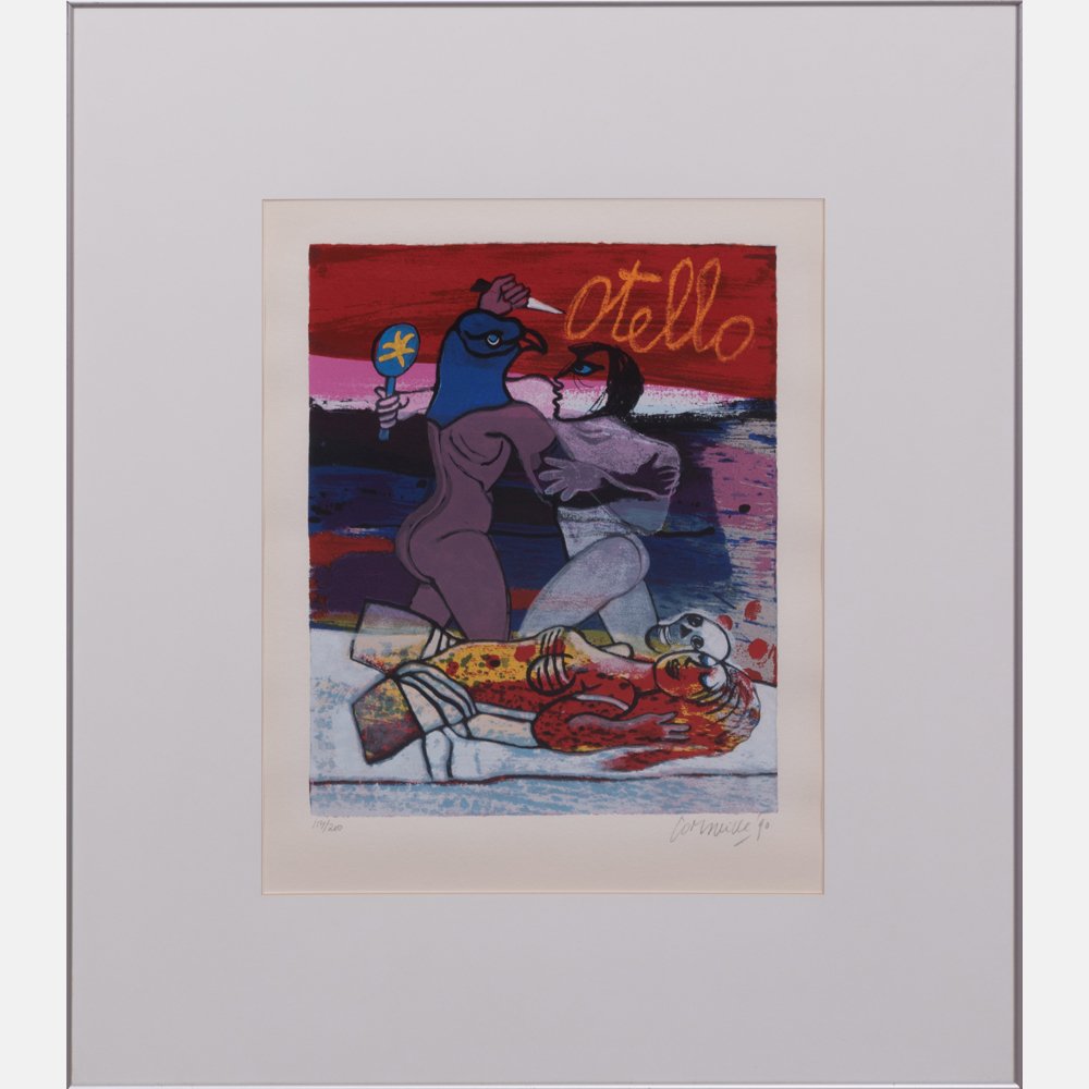 Guillaume Corneille (1922-2010) Otello, Silkscreen, (1 of 5)
