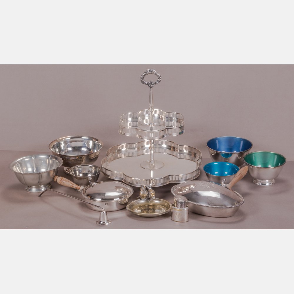 A Miscellaneous Collection of Eleven Silver Plated (1 of 4)