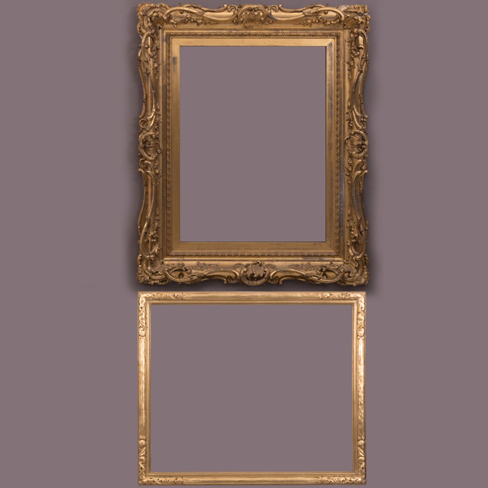 Two Carved and Gilt Hardwood Frames, 19th/20th Century. (1 of 3)
