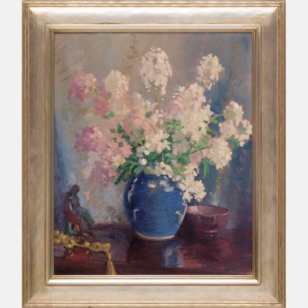 Frank H. Desch (1877-1924) Still Life with Flowers, Oil (1 of 4)