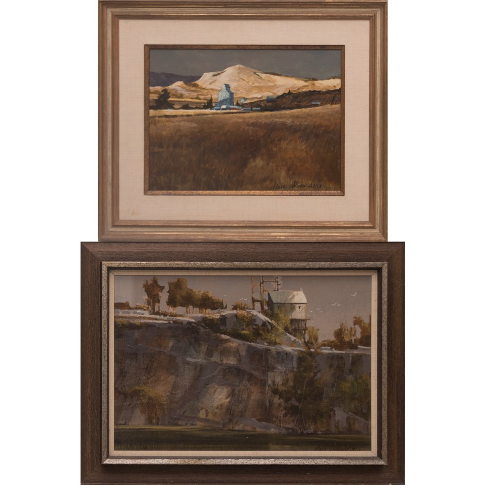 Marc Moon (1923-2006) Two Landscapes, Acrylic on board, (1 of 1)