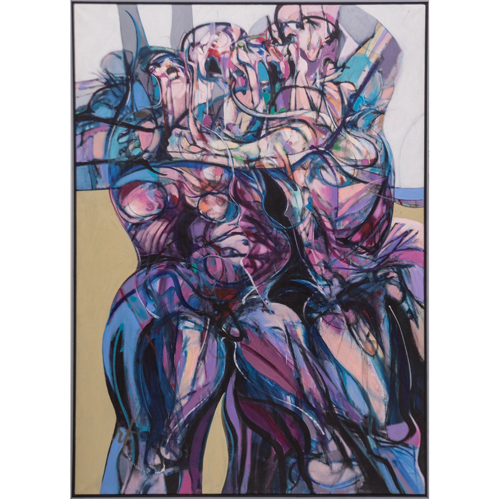 Thompson Lehnert (b. 1931) March Madness, Oil on (1 of 1)