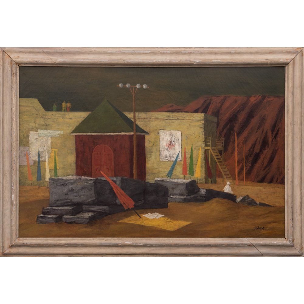 William Schock (1913-1976) The Beach, Oil on canvas, (1 of 1)