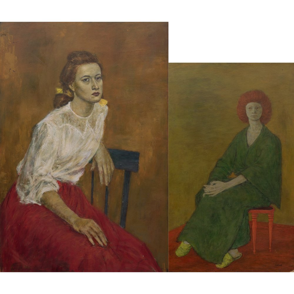 William Schock (1913-1976) Two Seated Female Studies, (1 of 1)
