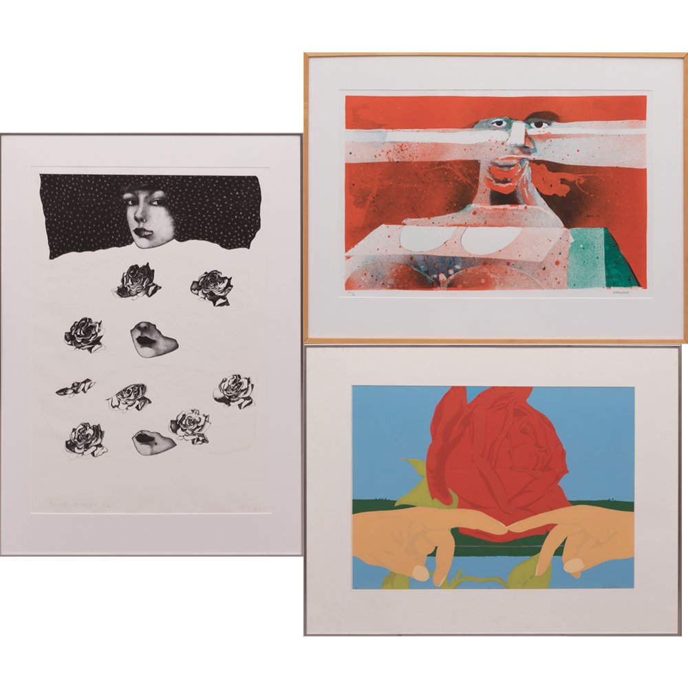 A Group of Three Works by Various Artists, 20th (1 of 1)