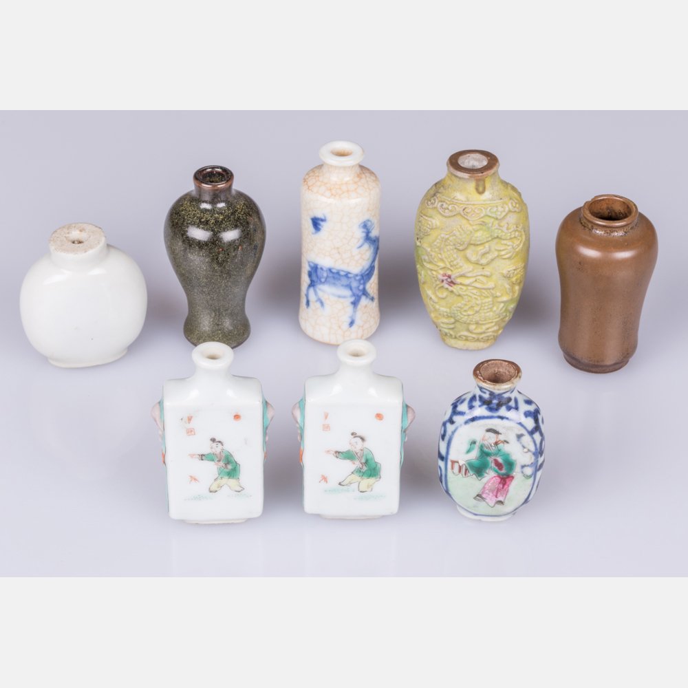 A Collection of Eight Chinese Porcelain and Stoneware (1 of 5)