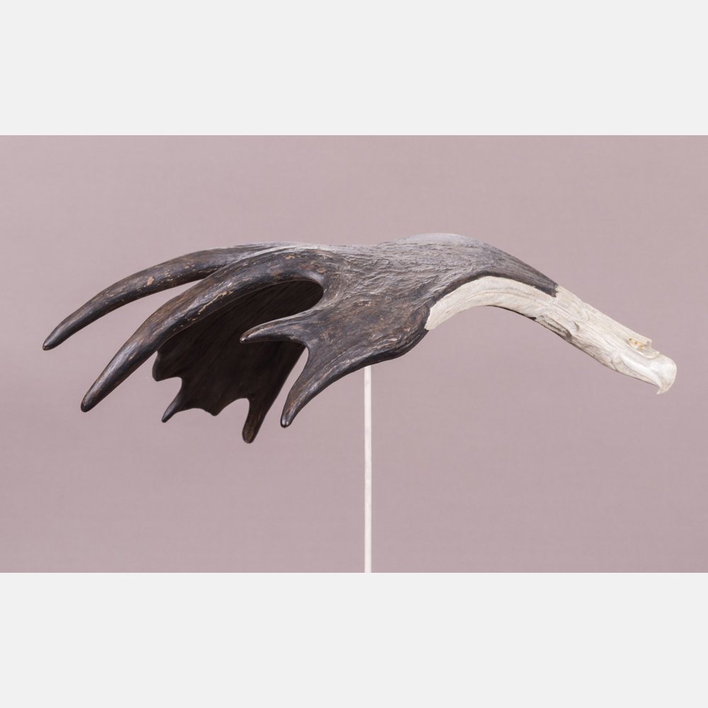 An American Eagle Moose Antler Carving, 20th Century, (1 of 5)