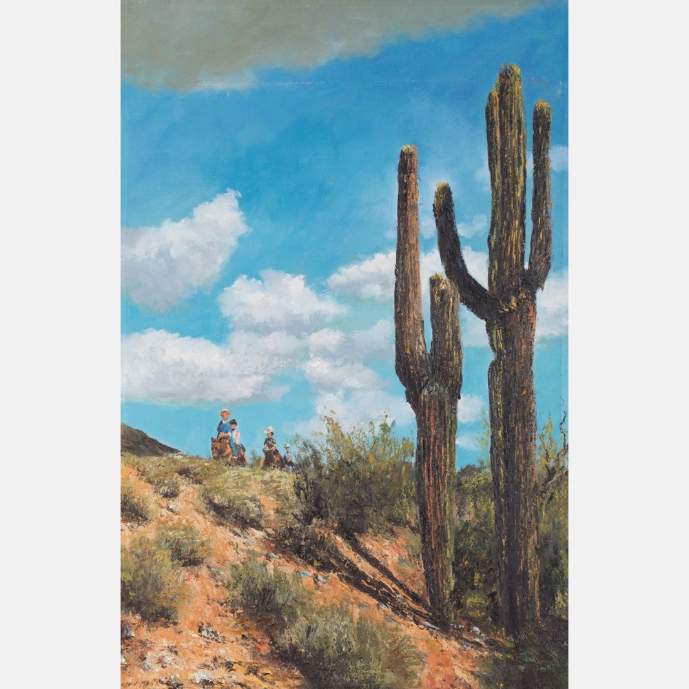 Chen Mao (1942-2011) South Western Scene, Oil on (1 of 3)