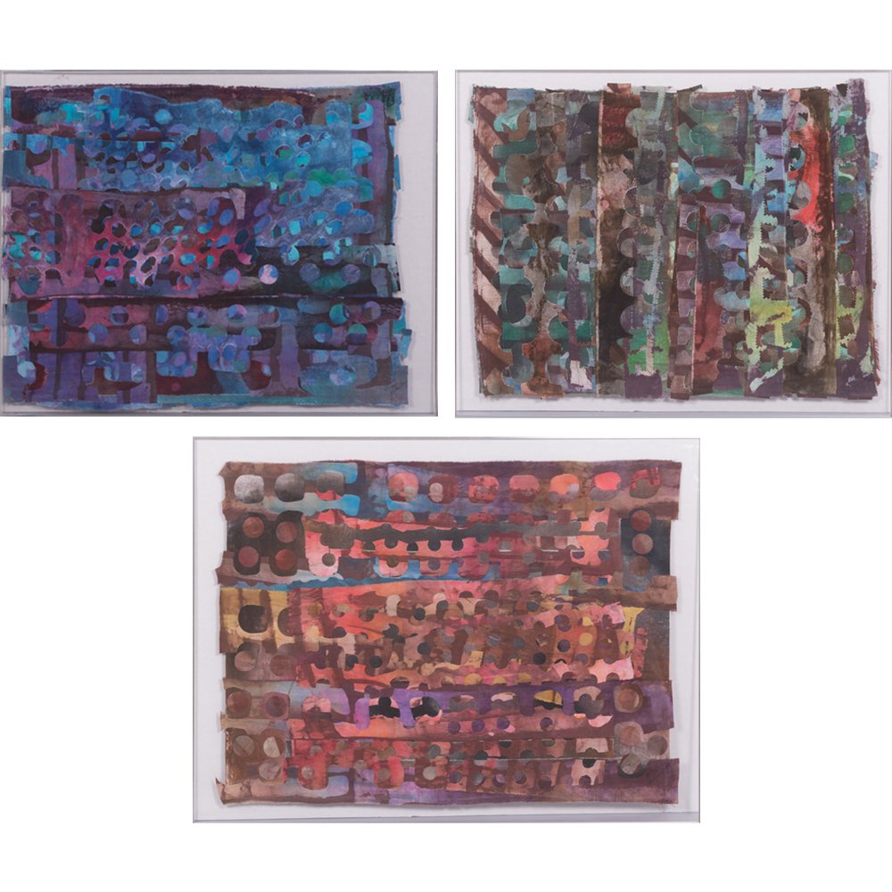 Jane Sari Berg (20th Century) The Beach, Sewn textiles,: Jane Sari Berg (20th Century) The Beach, Sewn textiles, All signed and dated 1982. Largest dimensions: h: 27 x w: 34 in.