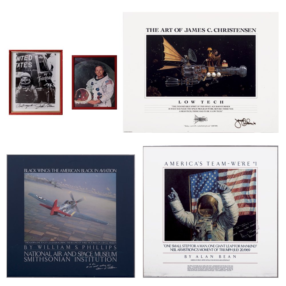 A Group of Five Aerospace and Aviation Autographed (1 of 9)