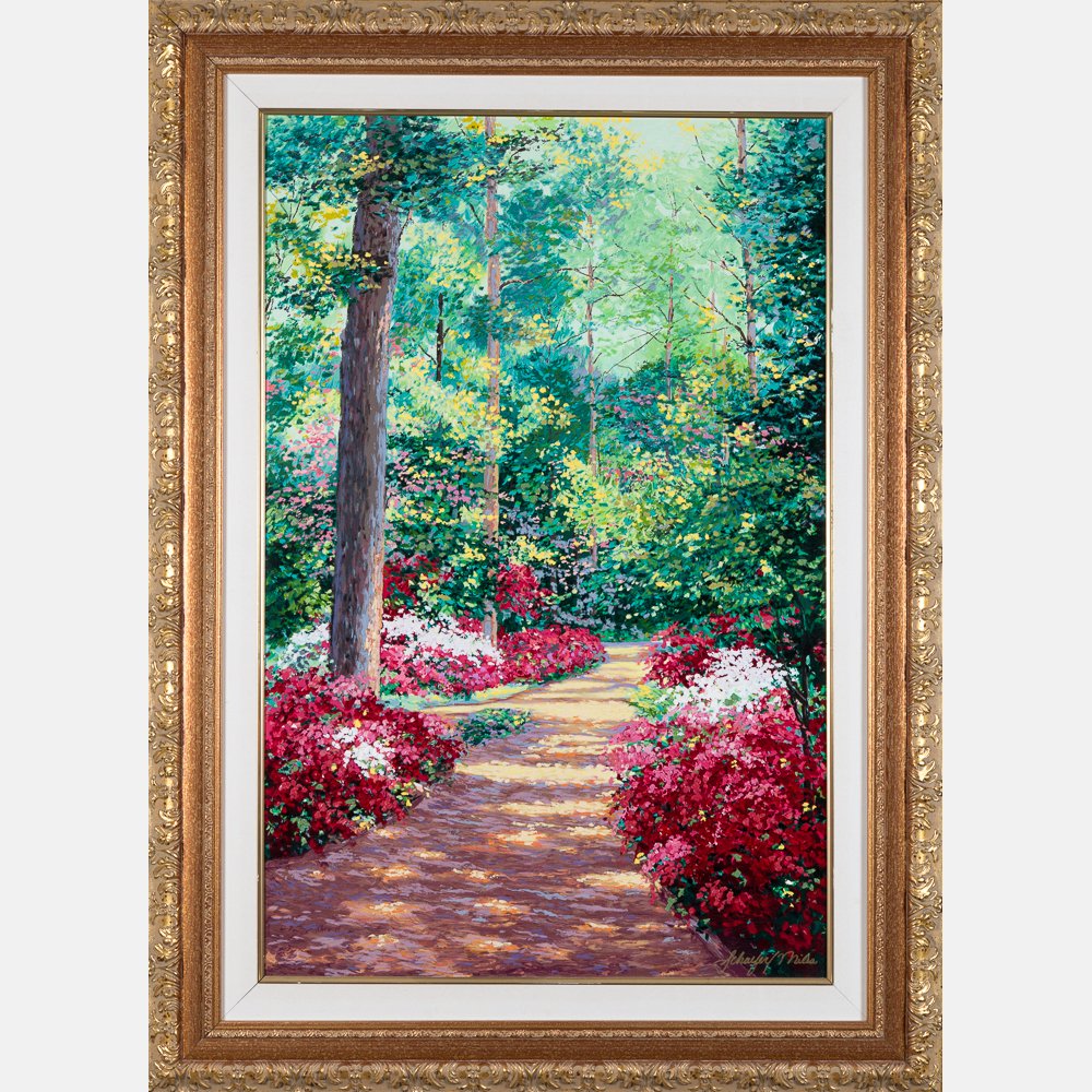 Schaefer/Miles “Poppies in Paradise” M30 Azalea Path by Schaefer/Miles Fine Art Inc. Kevin D. Miles