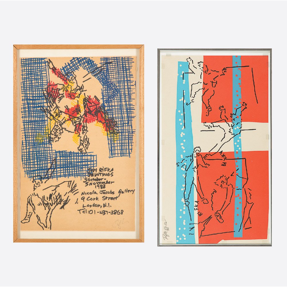 Judy Rifka (b. 1945) Off the Wall, 1982, Three colors (1 of 6)