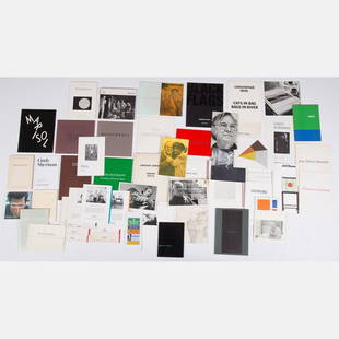 A Miscellaneous Collection of Exhibition Catalogs and: A Miscellaneous Collection of Exhibition Catalogs and Brochures for Single Artist Shows, 20th Century, Including artists: Martin Kippenberger (2 catalogs), Sam Francis (2 catalogs), Robert Motherwell