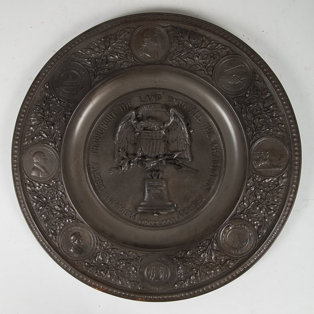A Iron Circular Wall Plaque from the Centennial (1 of 5)
