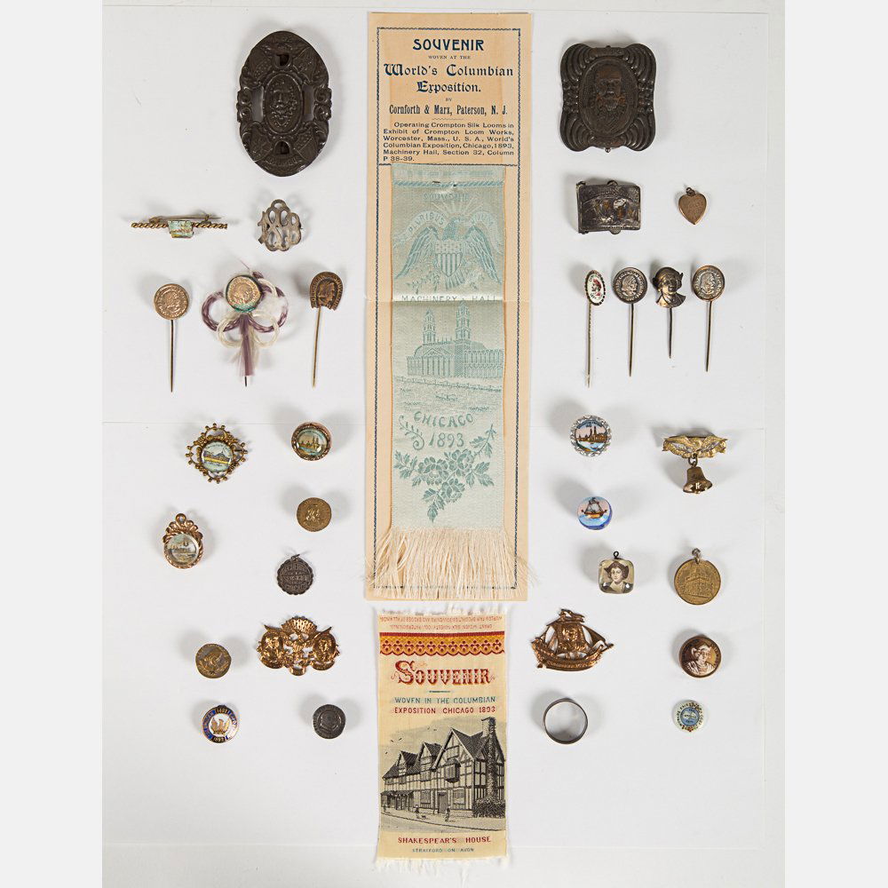 A Miscellaneous Collection of Woven Silk and Metal (1 of 5)